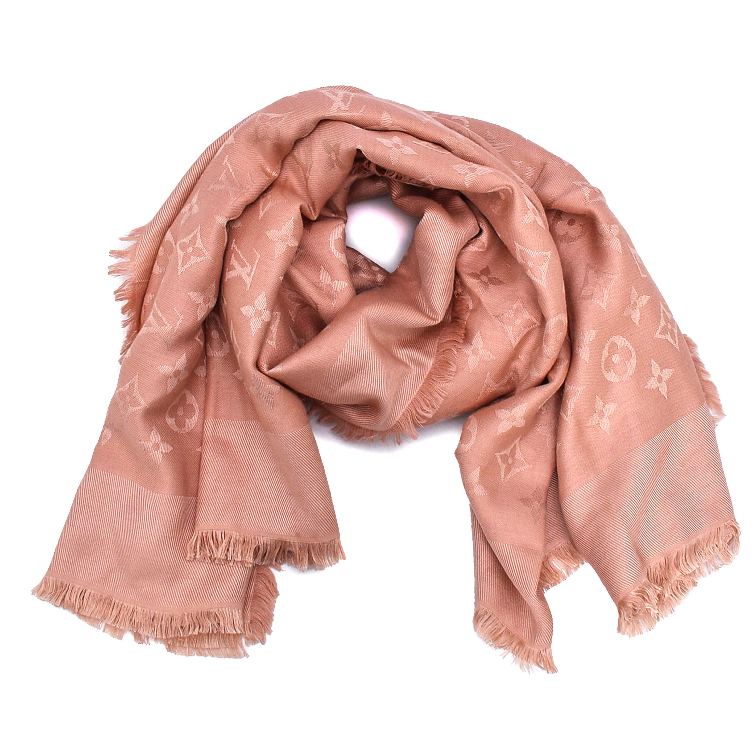 Louis Vuitton - Powder Pink Monogram Classic Shawl 